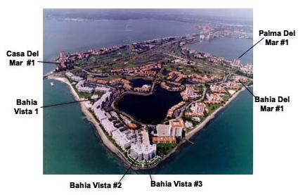 We're at the left edge of Bahia Vista 1!